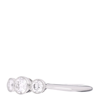 Tiffany Platinum Diamond Three Stone Milgrain Ring 49 5 3 of 5