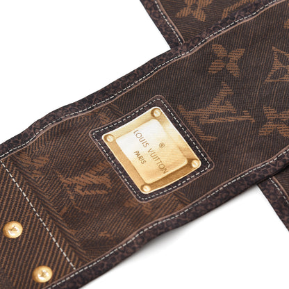 Louis Vuitton Silk Monogram New Denim Bandeau Ebene 2 of 3