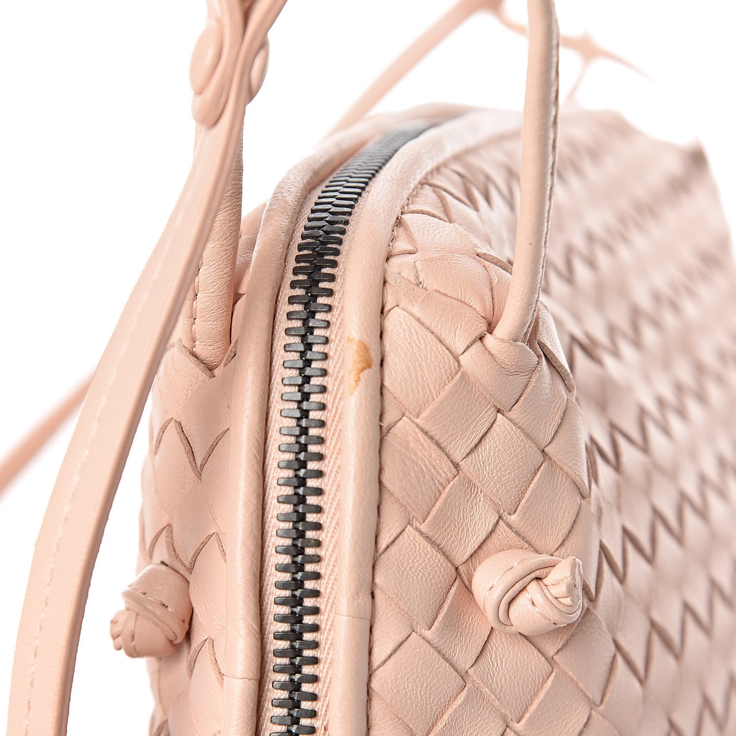Bottega Veneta Nappa Intrecciato Nodini Crossbody Messenger Flamingo 9 of 11