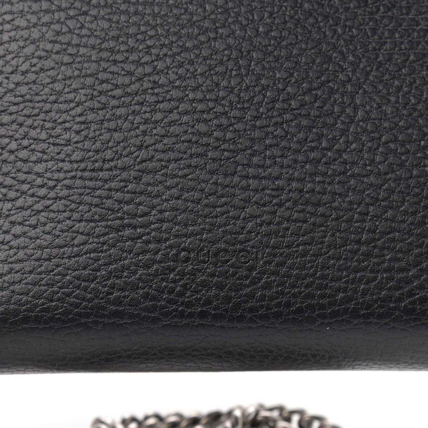 Calfskin Mini Dionysus Chain Wallet Black