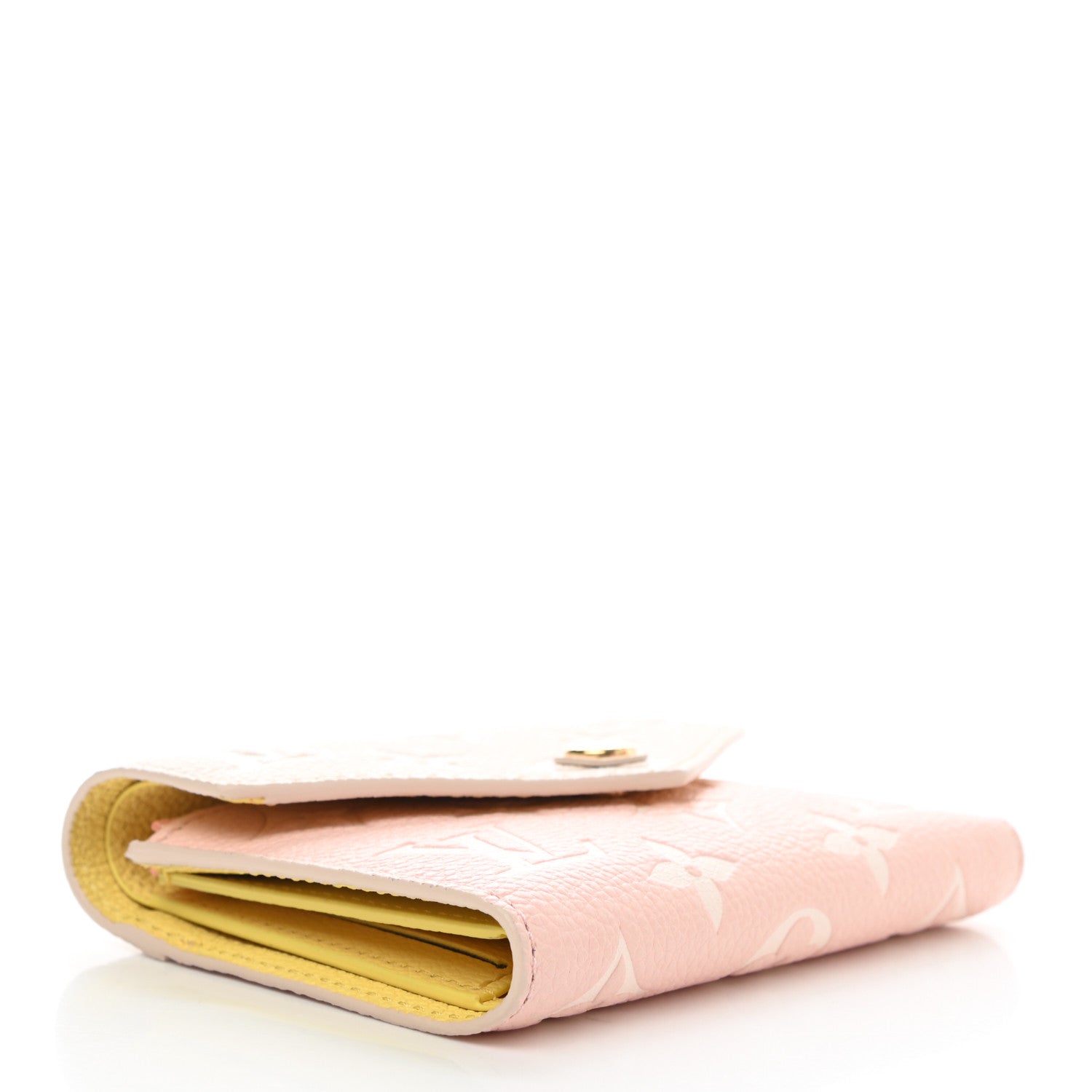 Louis Vuitton Empreinte Monogram Spring In The City Victorine Wallet Pink Beige Yellow 4 of 7