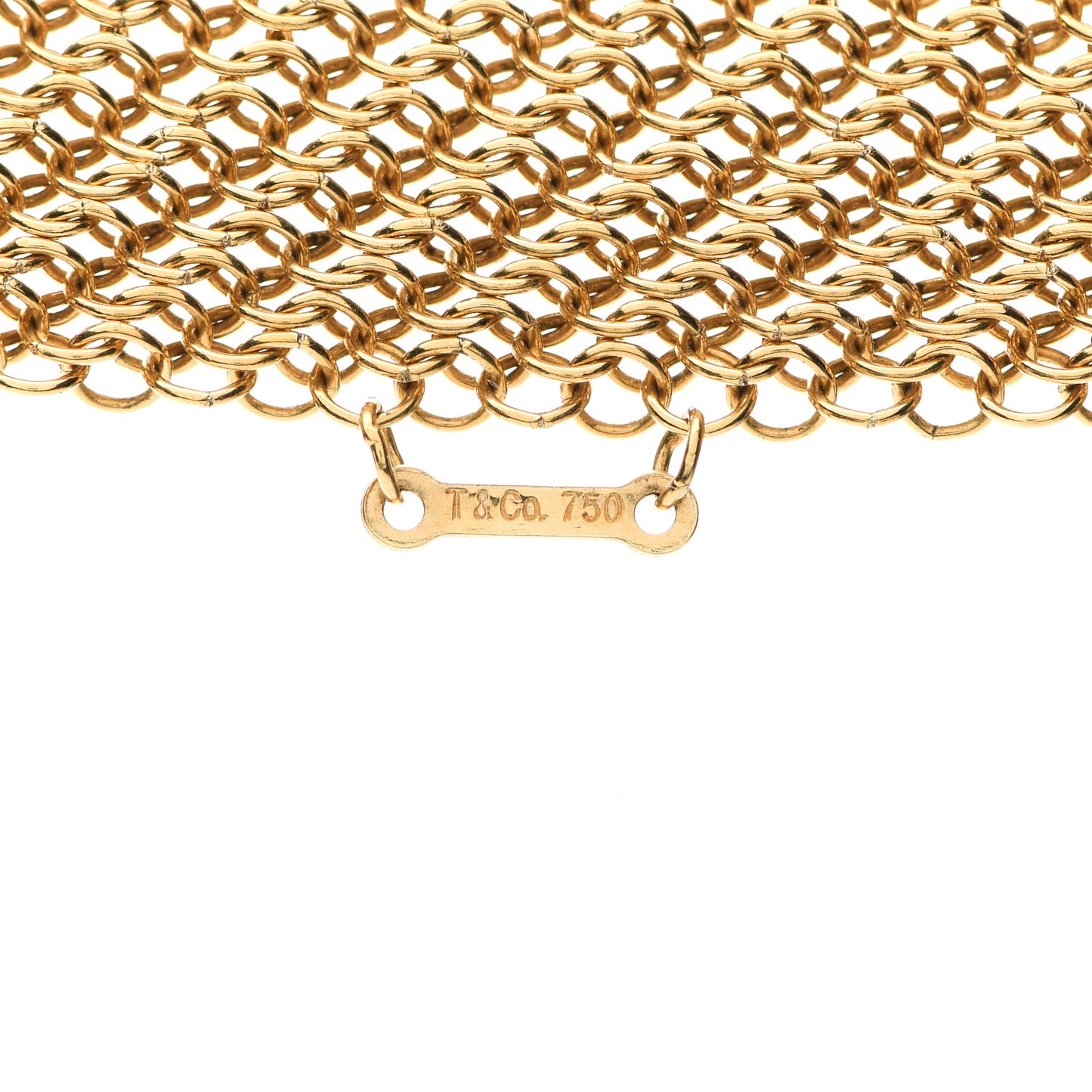18K Yellow Gold Elsa Peretti Mesh Necklace
