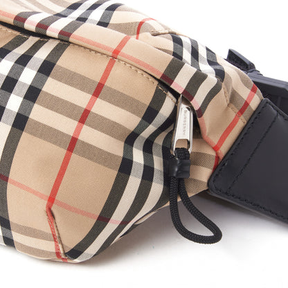 Burberry Nylon Vintage Check Medium Sonny Bum Bag Archive Beige Black 5 of 8