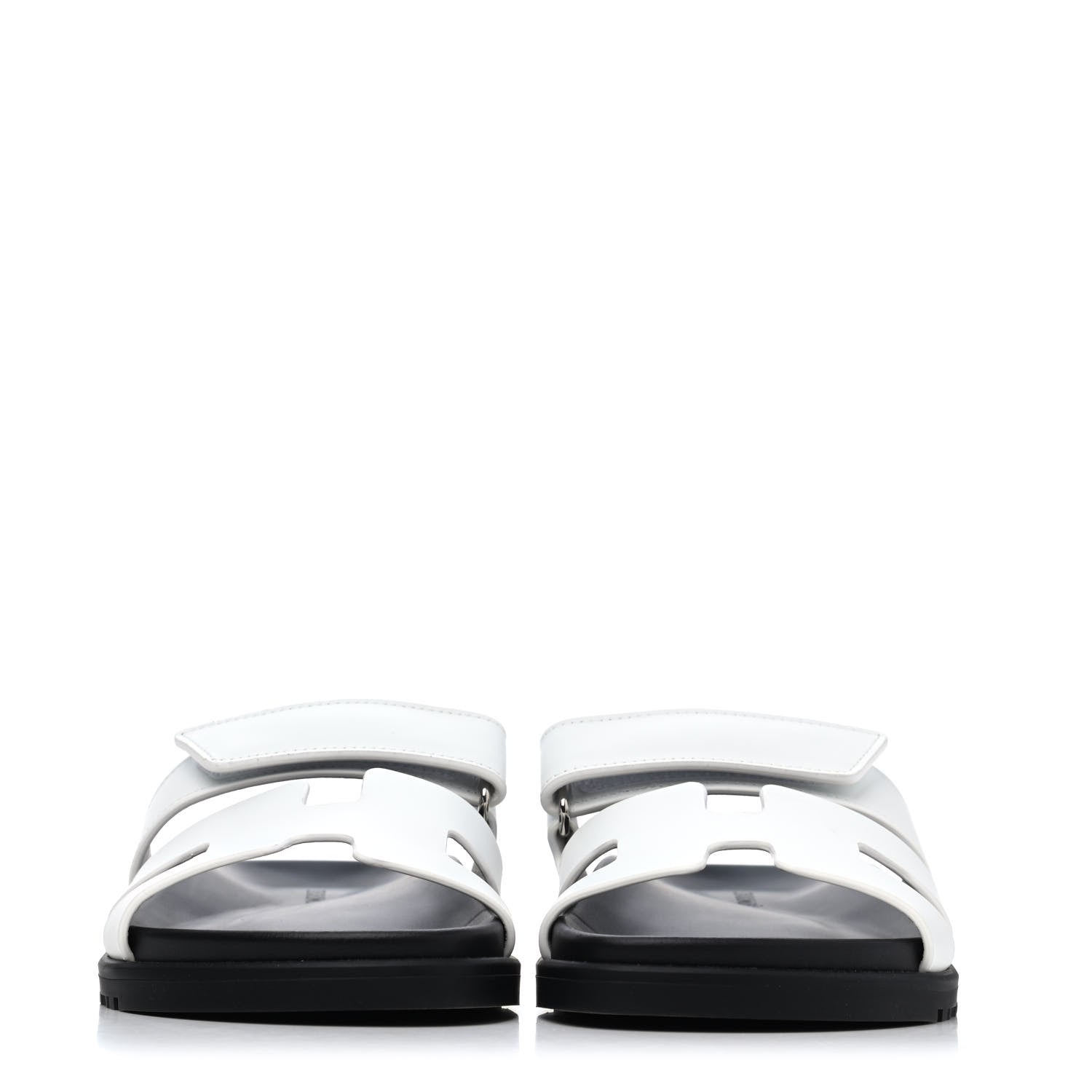 Hermes Calfskin Womens Chypre Sandals 36 White 2 of 4