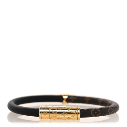 Louis Vuitton Monogram Daily Confidential Bracelet 17 Black 1 of 5