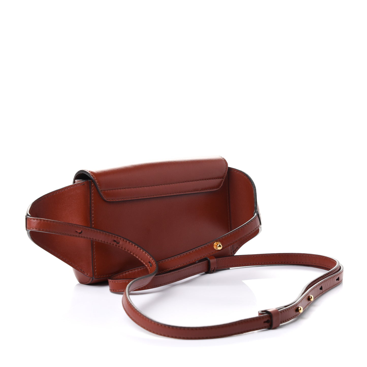 Calfskin Suede C Belt Bag Sepia Brown