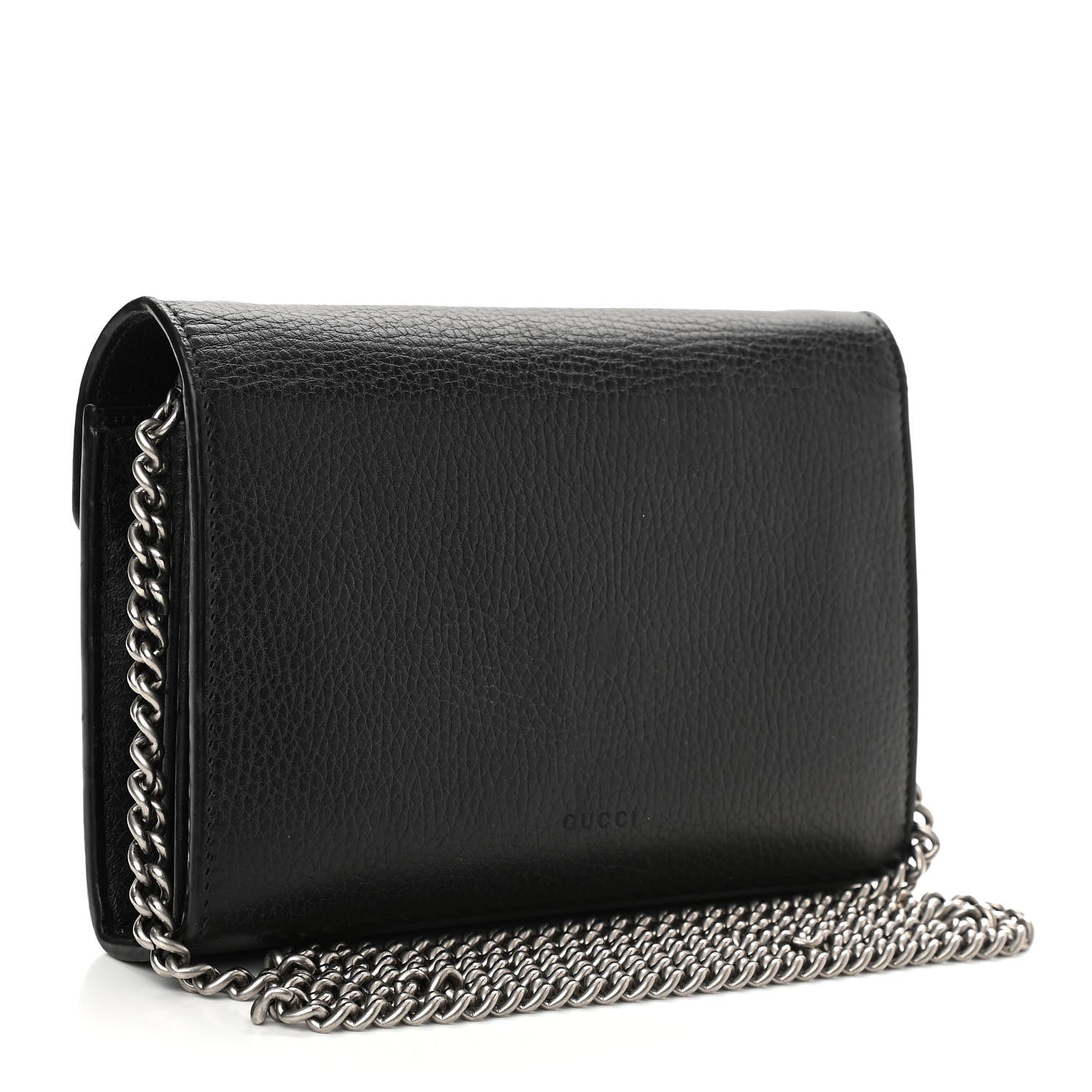 Gucci Calfskin Mini Dionysus Chain Wallet Black 3 of 13