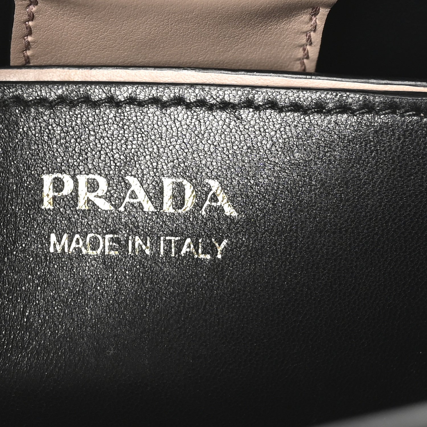 Prada Saffiano Cuir Medium Panier Bucket Bag Cipria Black 5 of 8