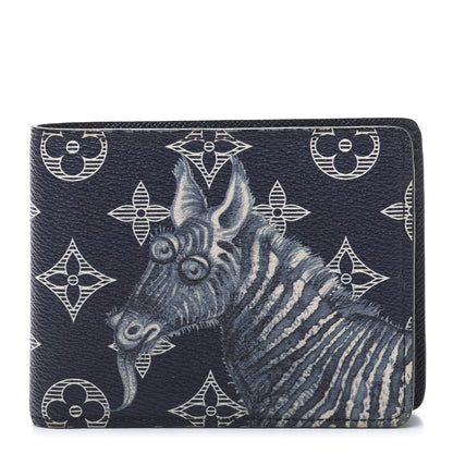 Louis Vuitton Savane Monogram Chapman Multiple Wallet Ink 1 of 8