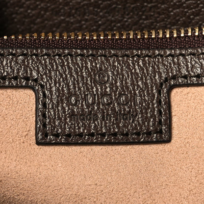 Gucci GG Supreme Monogram Textured Calfskin Web Medium Ophidia Shopping Tote Beige Ebony New Acero 7 of 11