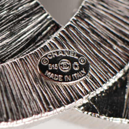 Chanel Baguette Crystal CC Brooch Silver 5 of 5