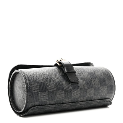 Louis Vuitton Damier Graphite 3 Watch Travel Case 5 of 7