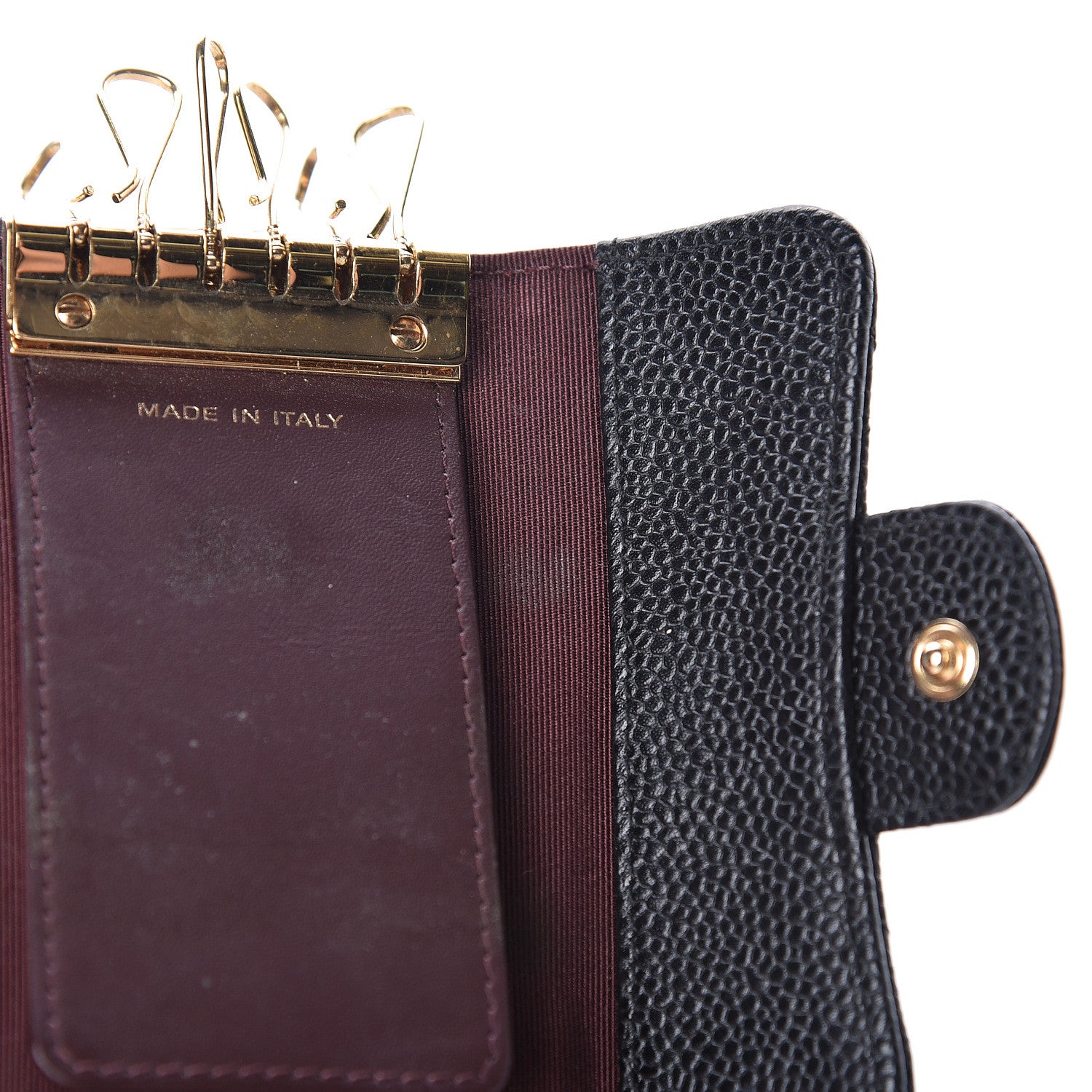 Chanel Caviar Quilted 6 Key Holder Black 12 of 13