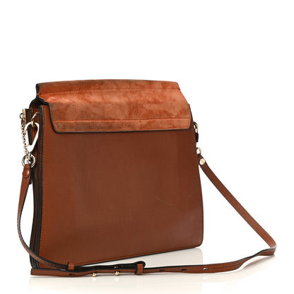 Chloe Suede Calfskin Medium Faye Shoulder Bag Tobacco 3 of 23