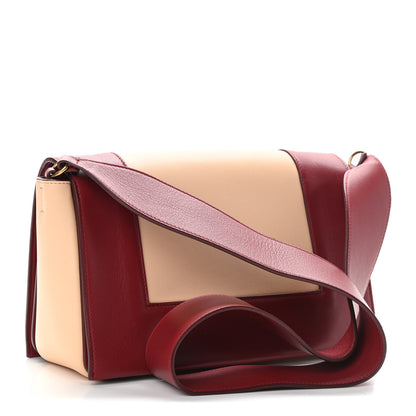 Celine Shiny Smooth Calfskin Medium Frame Shoulder Bag Ruby Nude 3 of 10