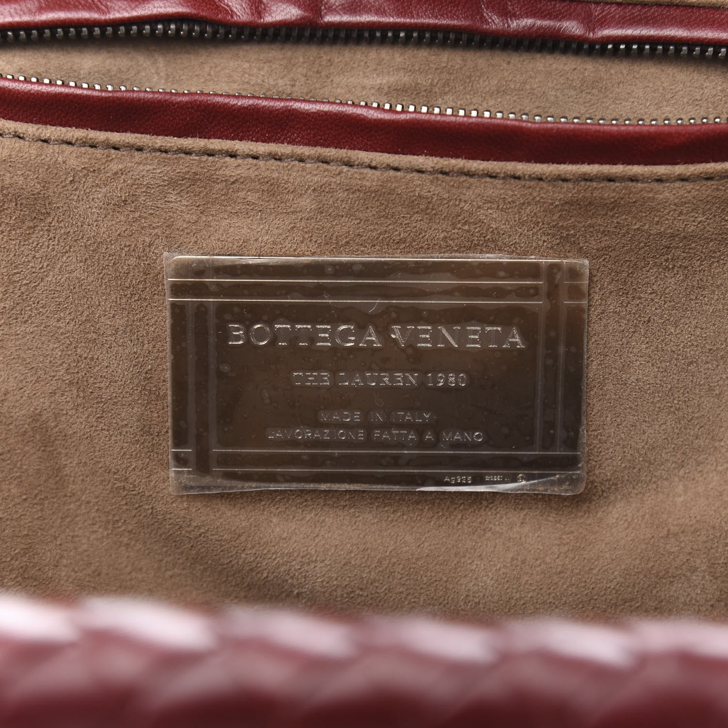 Bottega Veneta Nappa Intrecciato The Lauren 1980 Clutch Gigolo Red 8 of 10