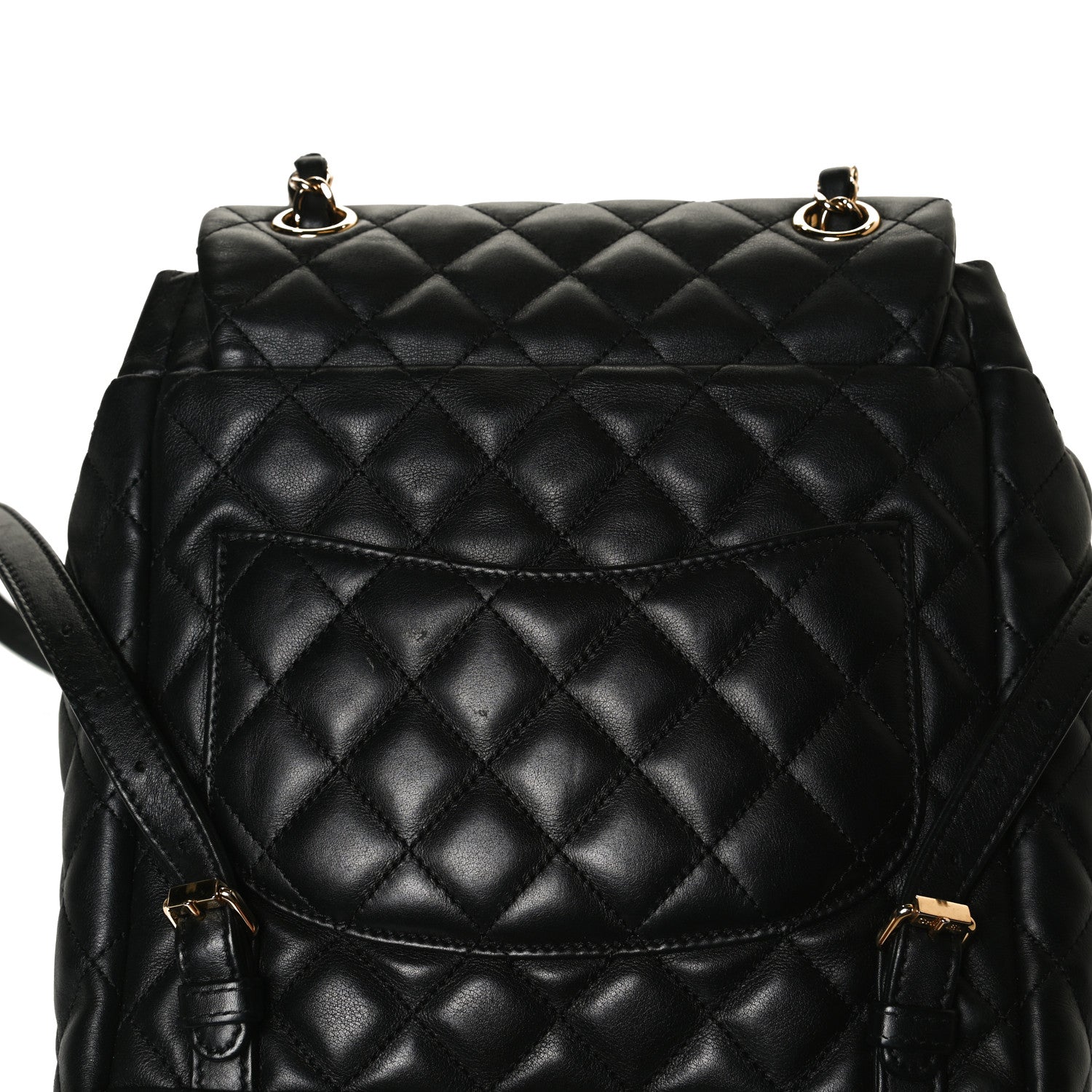 Chanel Lambskin Quilted Small Urban Spirit Backpack Black 12 of 13