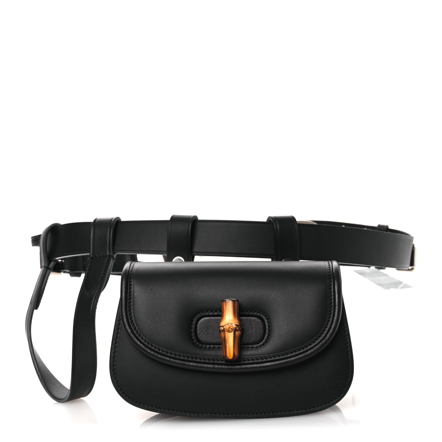 Calfskin Bamboo Mini 1947 Belt Bag 95 38  Black