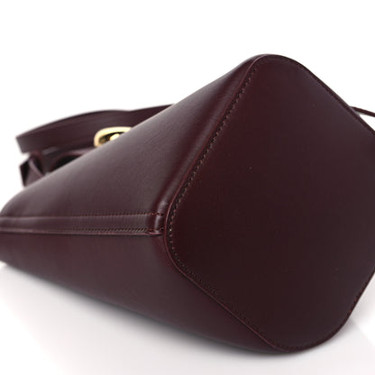 Loewe Calfskin Mini Pebble Bucket Bag Dark Burgundy 7 of 9