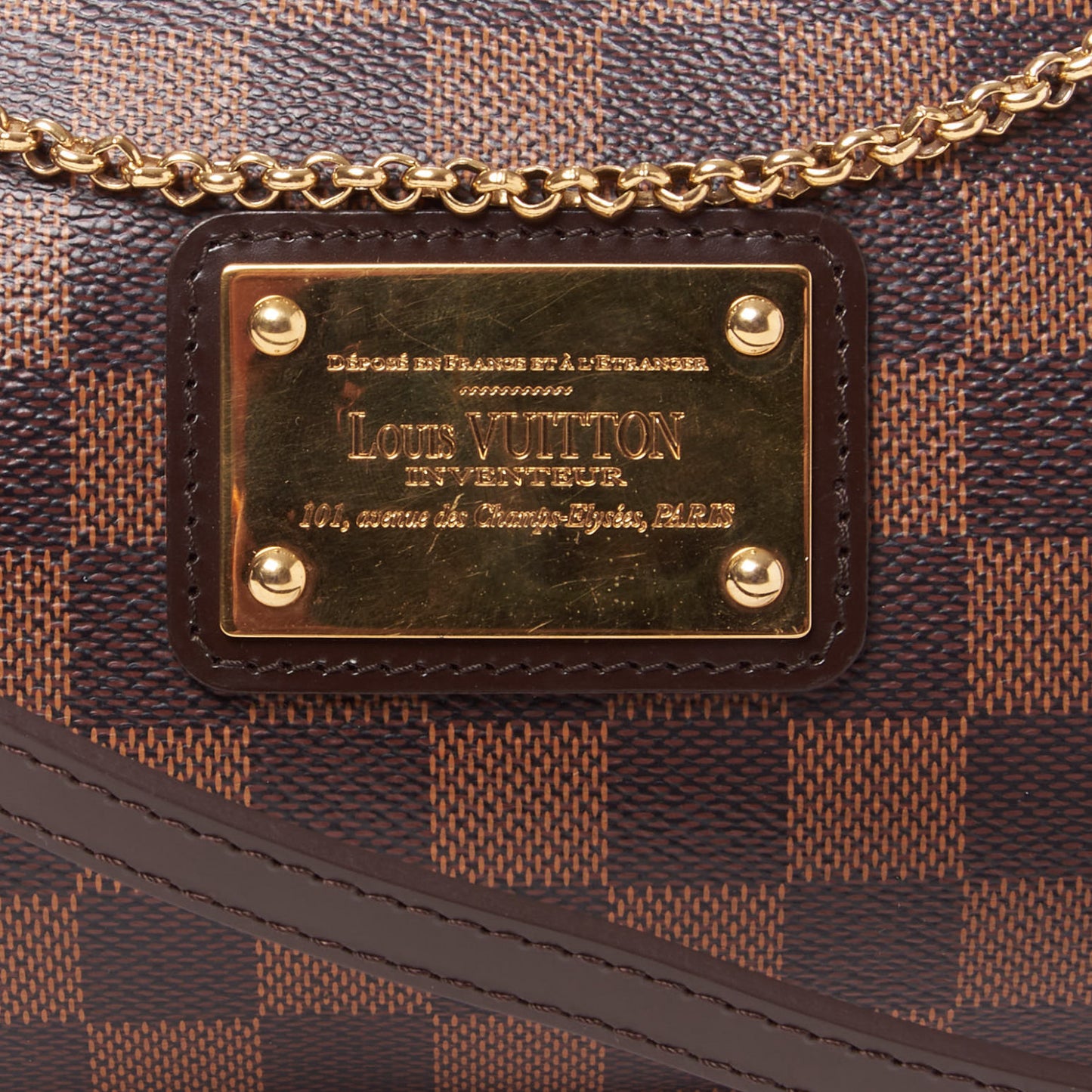 Damier Ebene Eva Clutch
