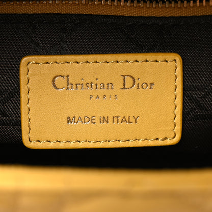 Christian Dior Lambskin Cannage Small My ABCDior Lady Dior Yellow 6 of 13