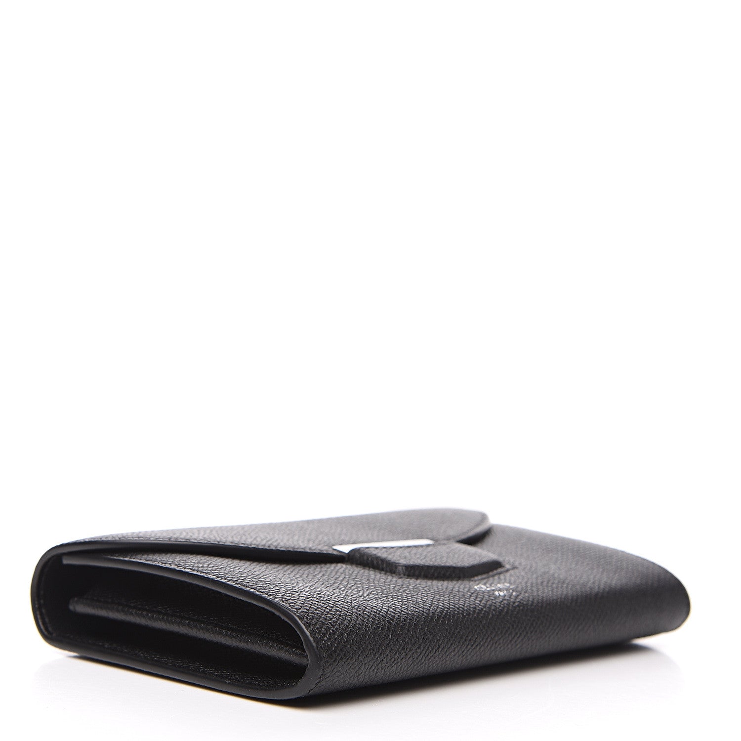 Celine Grained Calfskin Medium Trotteur Multifunction Flap Wallet Black 3 of 7