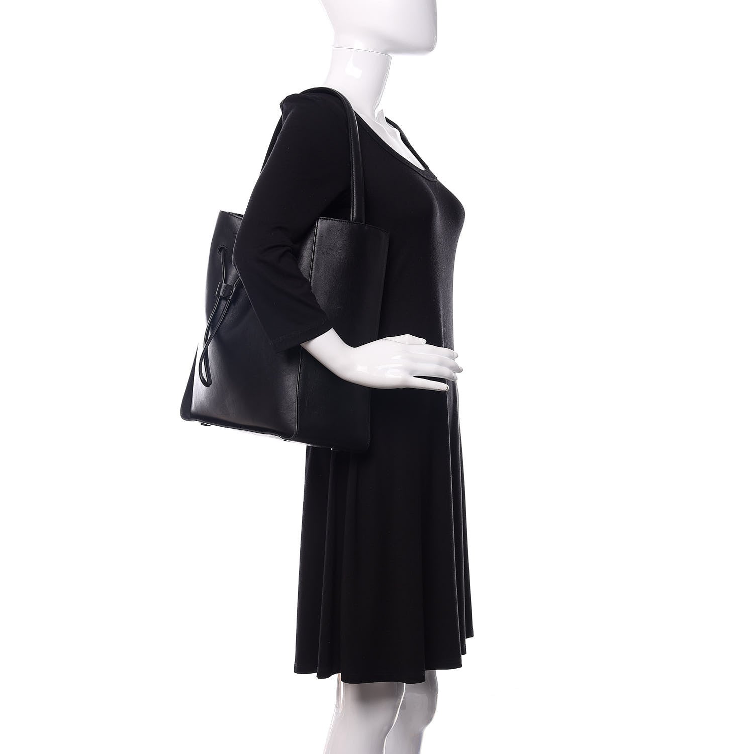 3.1 Phillip Lim 3.1 Smooth Calfskin Large Soleil Bucket Bag Black 2 of 11