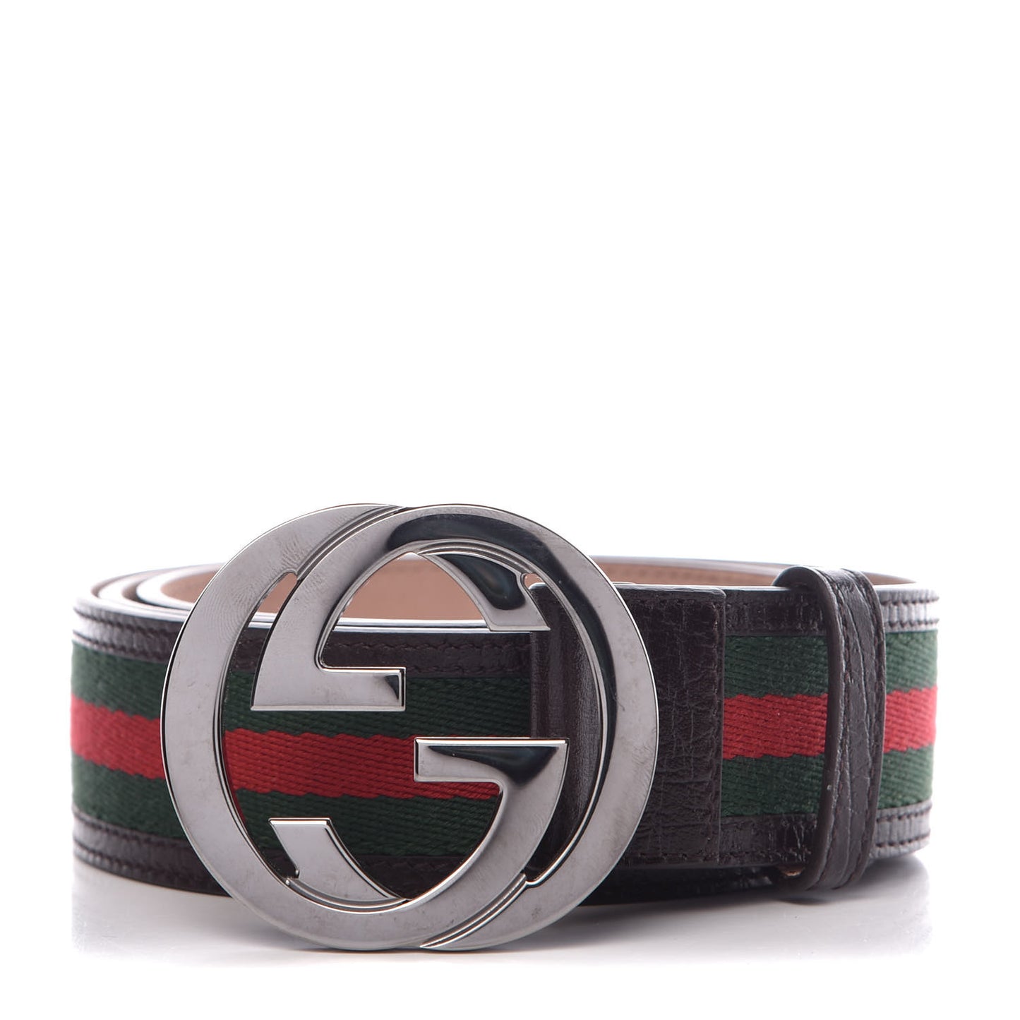 Calfskin Web Interlocking G Belt 105 42 Black