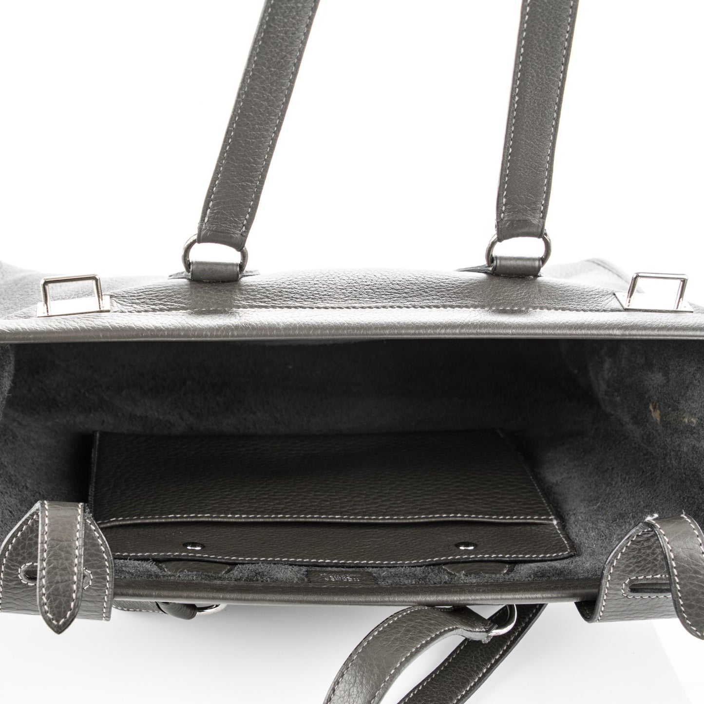 Taurillon Clemence Shoulder Bag Graphite
