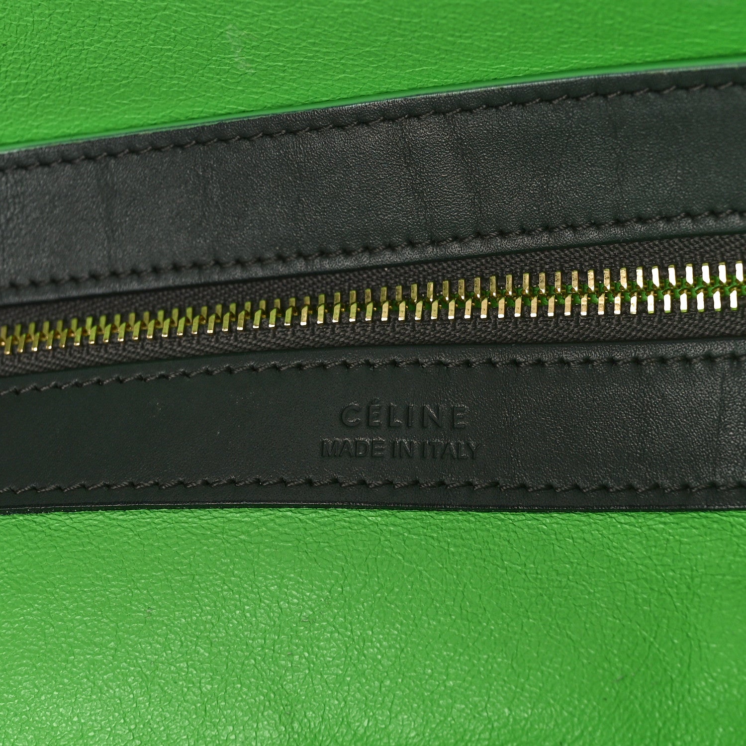 Celine Smooth Calfskin Small Tassel Cabas Phantom Gray Green 6 of 8