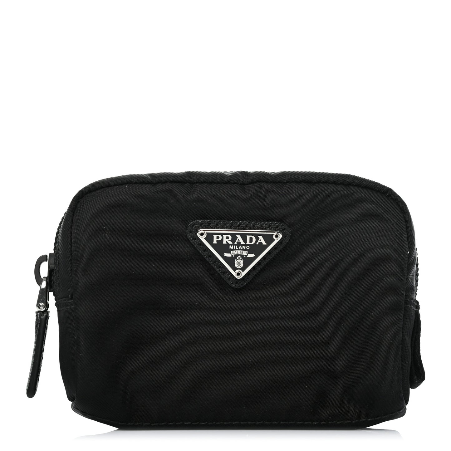Tessuto Nylon Saffiano Pouch Black