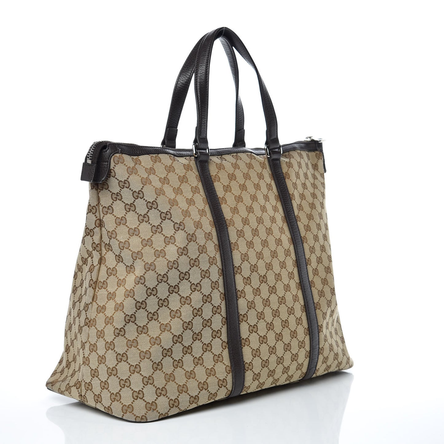 GG Monogram Large Joy Tote Bag Dark Brown