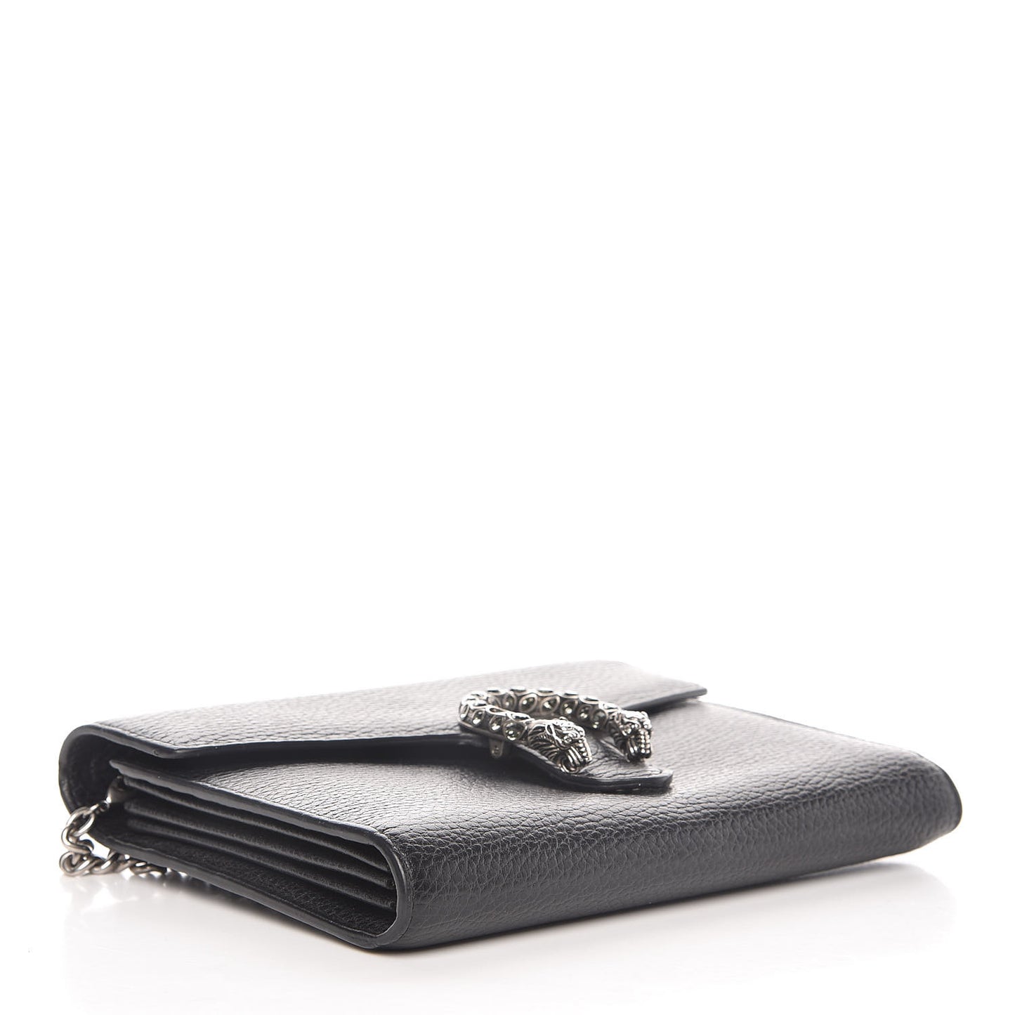 Calfskin Mini Dionysus Chain Wallet Black