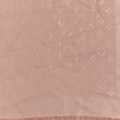 Louis Vuitton Silk Wool Monogram Shawl Kraft 2 of 3