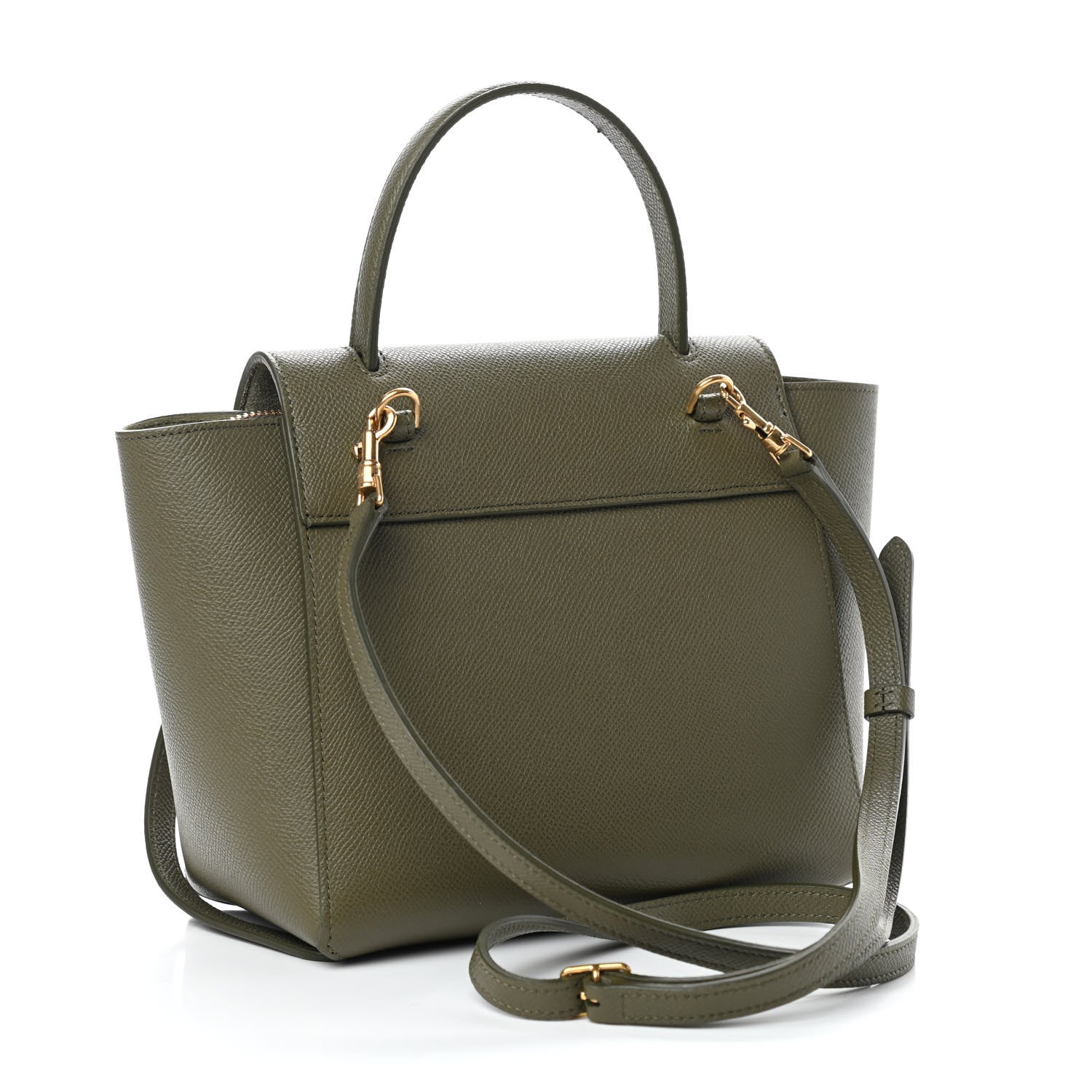 Celine Grained Calfskin Nano Belt Bag Army Green 3 of 9