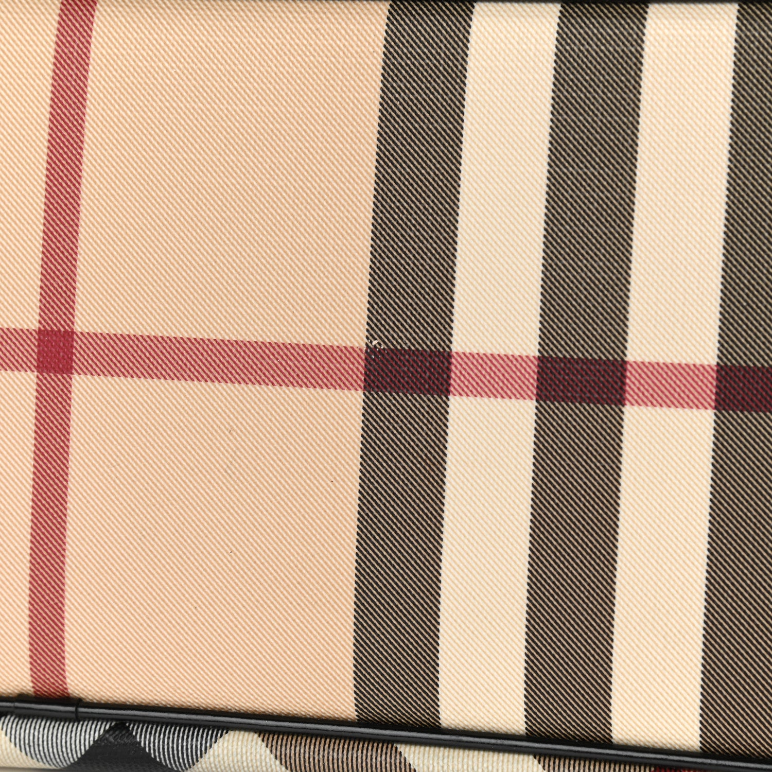 Burberry Nova Check Patent Trim Shopper Tote Black 11 of 17