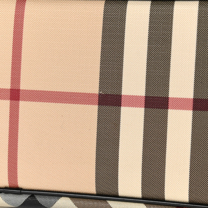 Burberry Nova Check Patent Trim Shopper Tote Black 11 of 17