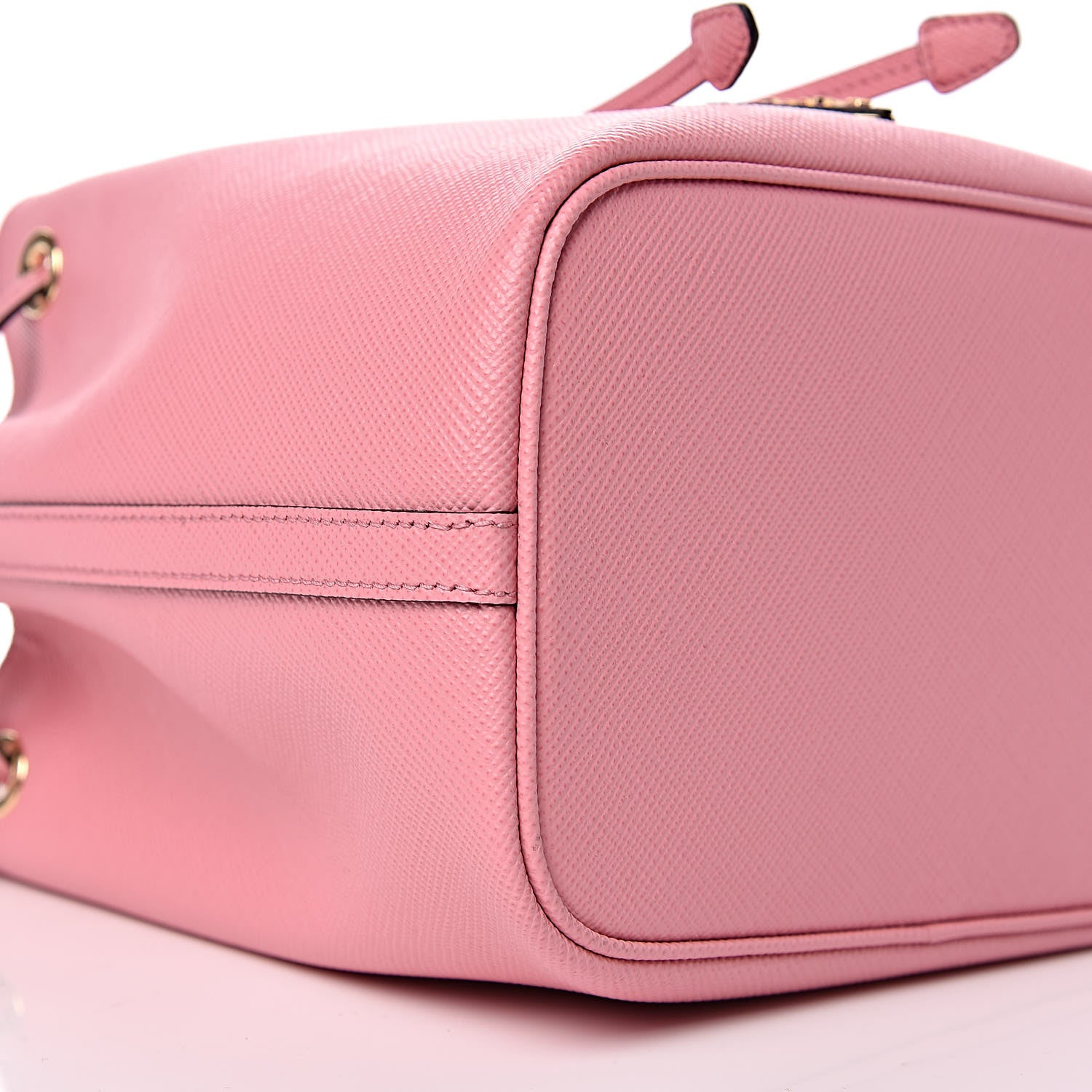 Prada Saffiano Bucket Bag Pink 8 of 9