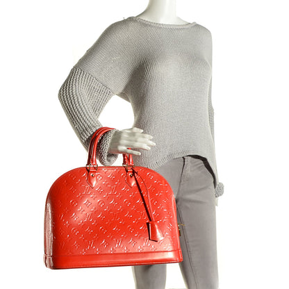 Louis Vuitton Vernis Alma GM Orange Sunset 2 of 7