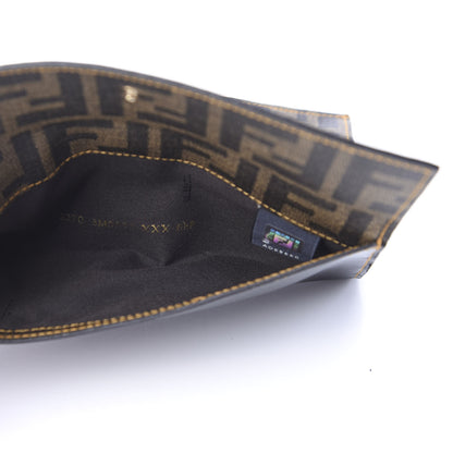 Fendi Coated Canvas Zucca Spalmati Continental Wallet Black Tobacco 5 of 9