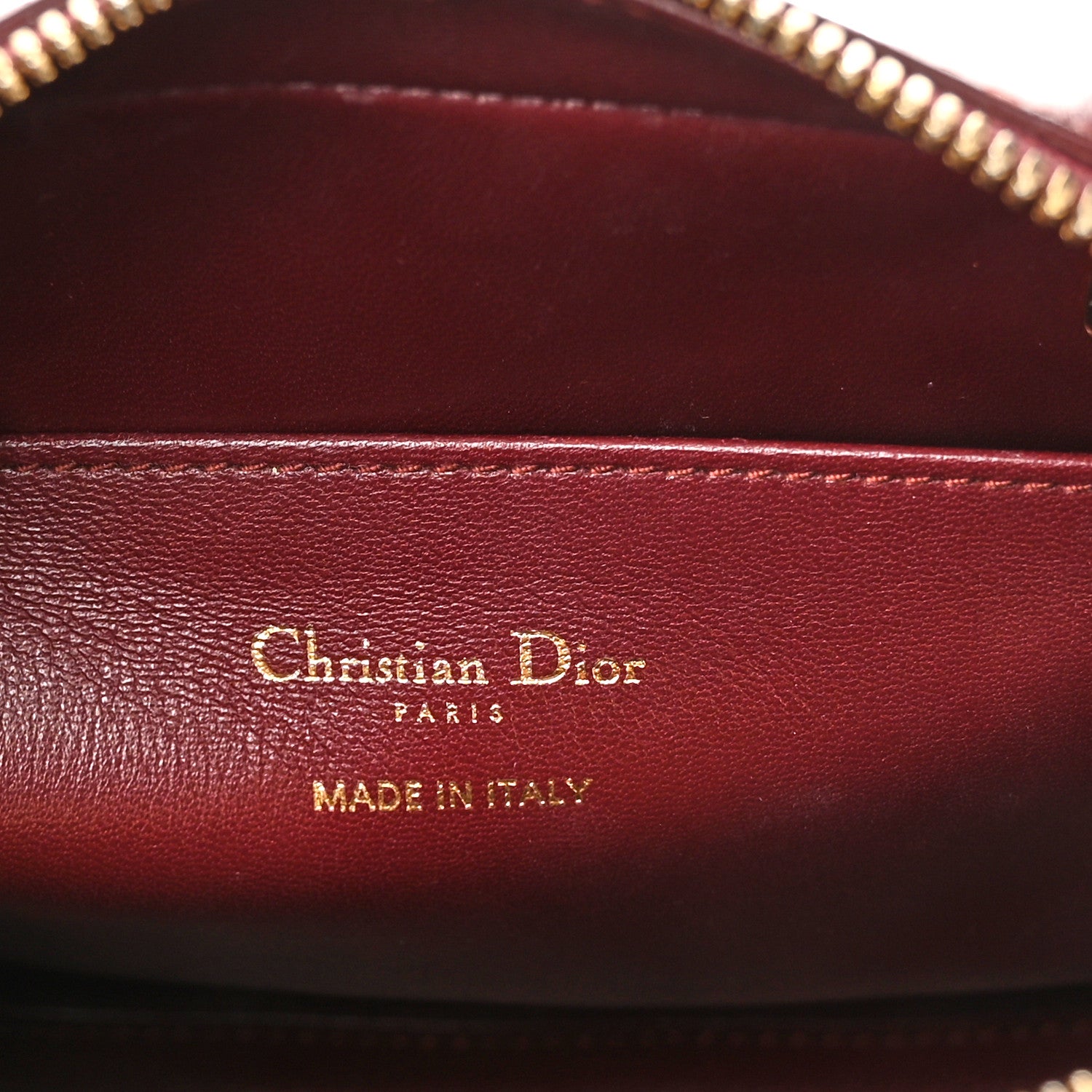 Christian Dior Lambskin Cannage Lily Tote Red Sapphire Blue 6 of 9