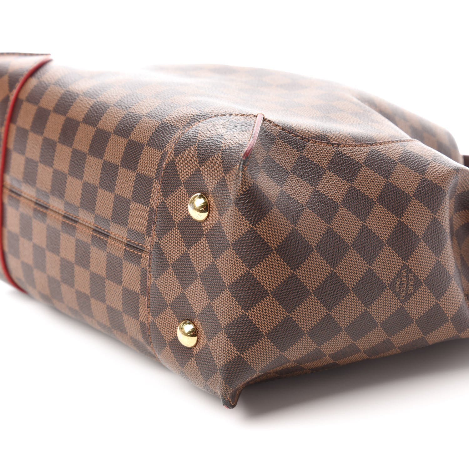 Louis Vuitton Damier Ebene Caissa Hobo Cherry 7 of 10