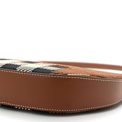 Burberry Canvas Calfskin Check Knitted Small Olympia Birch Brown 9 of 9