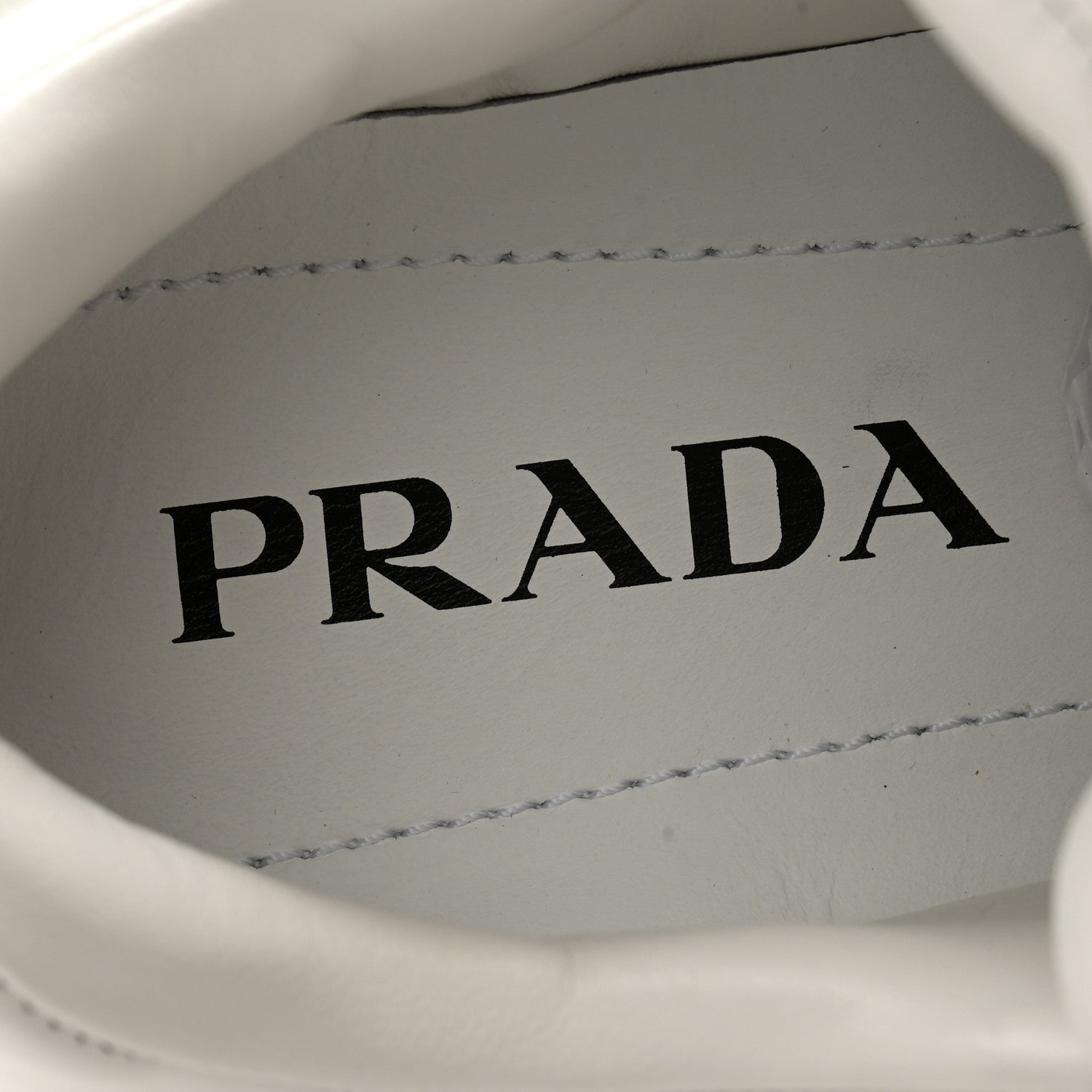 Prada Soft Nappa Triangle Logo Low Top Sneakers 36 White 5 of 12