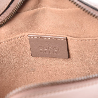 Gucci Calfskin Matelasse Small GG Marmont Chain Shoulder Bag Taupe 6 of 11