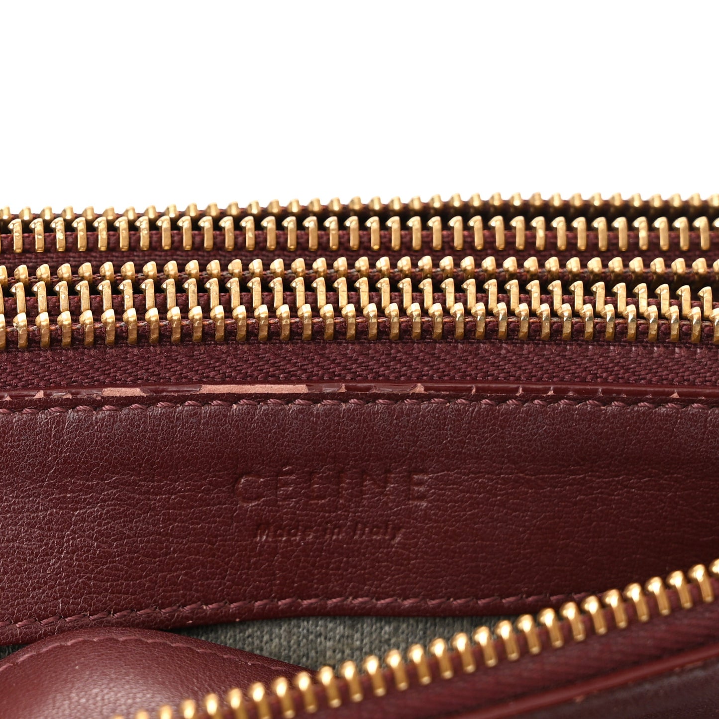 Lambskin Large Trio Crossbody Bag Burgundy
