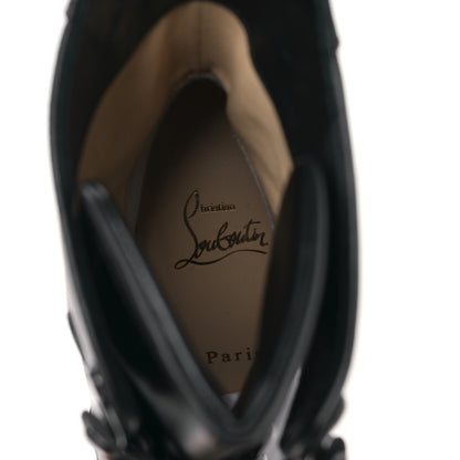 Christian Louboutin Calfskin Macademia 100 Biker Platform Boots 39.5 Black 7 of 8