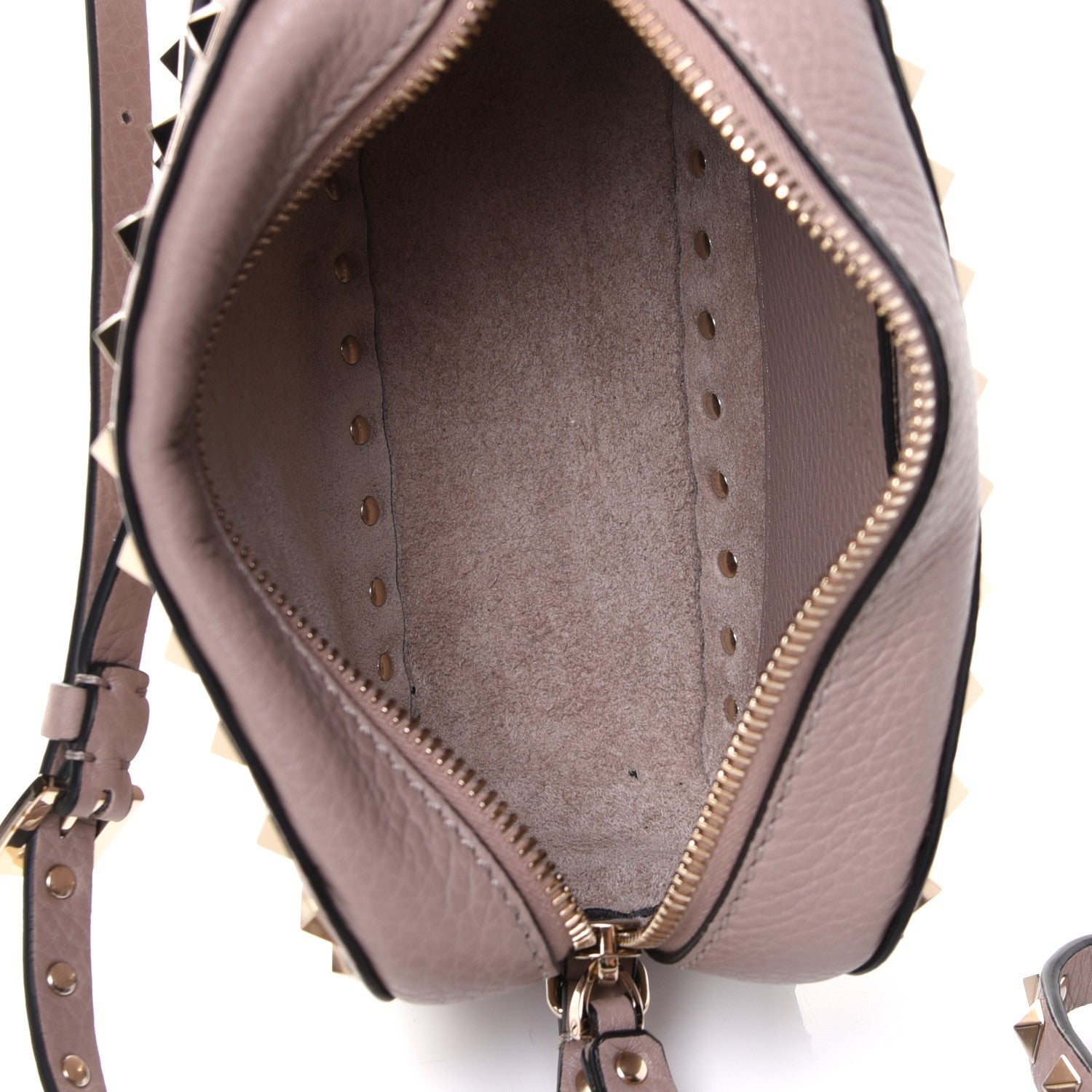 Valentino Garavani Grained Calfskin Rockstud Camera Crossbody Bag Poudre 4 of 4