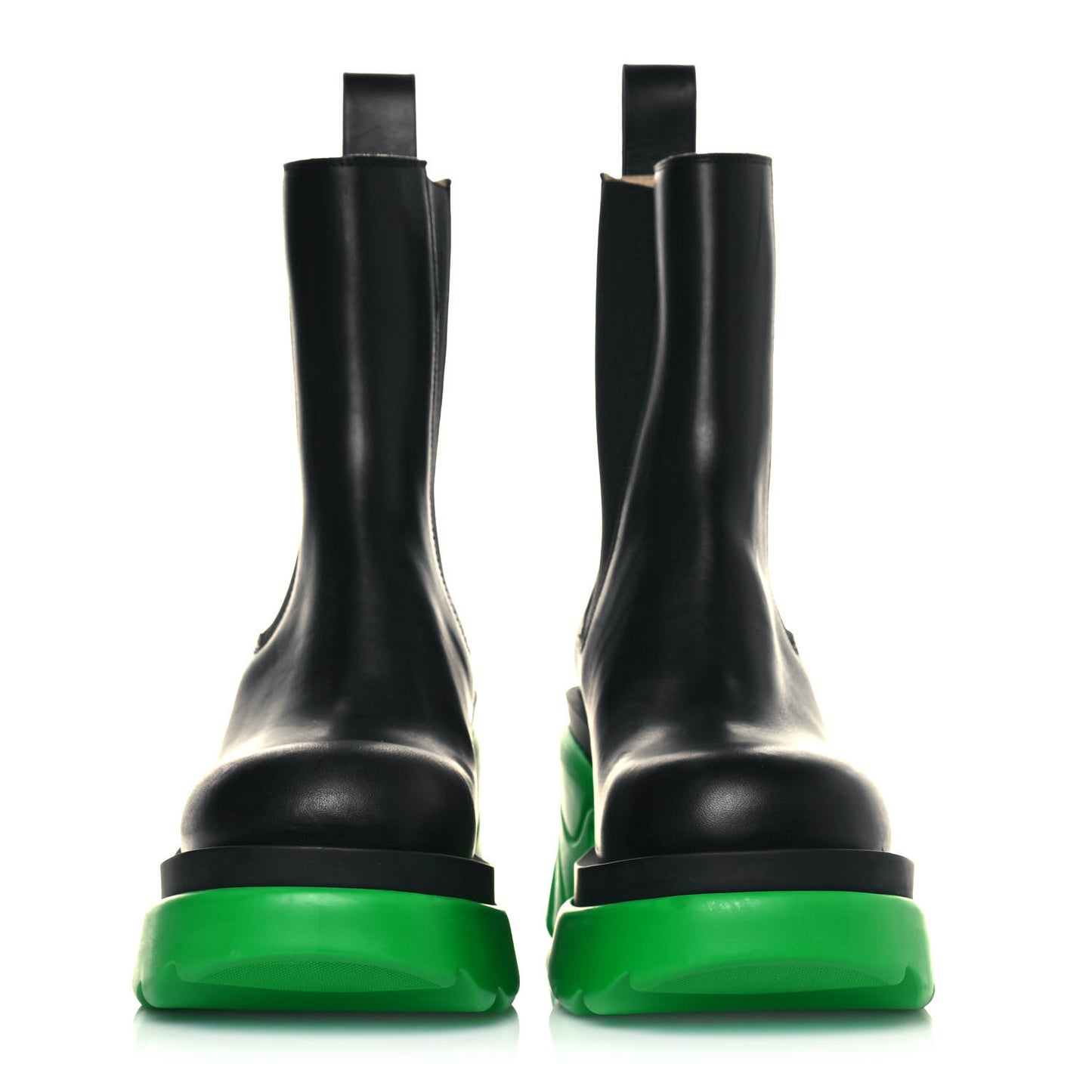 Calfskin The Flash Chelsea Boots 41 Black Grass