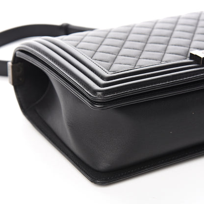 Chanel Calfskin Quilted New Medium Boy Flap Black 9 of 11